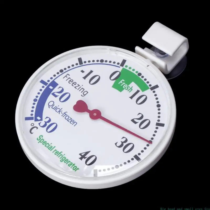 Fridge Thermometer for Traditional Refrigerators Mini Fridges Freezers -30°~40°C Large Dial with Red