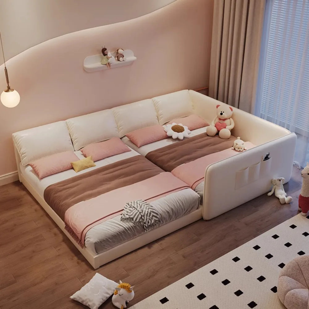 King Size Europian Bed Modern Minimalist Luxury Kids Children Bed Sleeping 180x200 Cama De Lujo Para Dormitorio Home Furniture