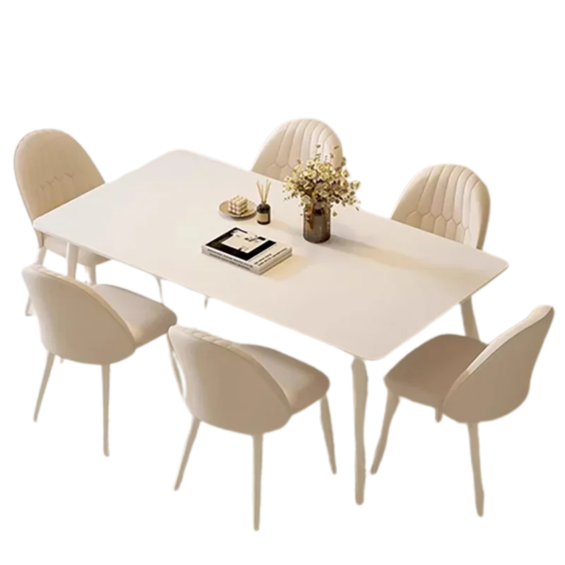 Wooden Nordic Dining Table Rectangle Minimalist Living Room Dining Table Simple Luxury Mesas De Jantar Garden Furniture Sets