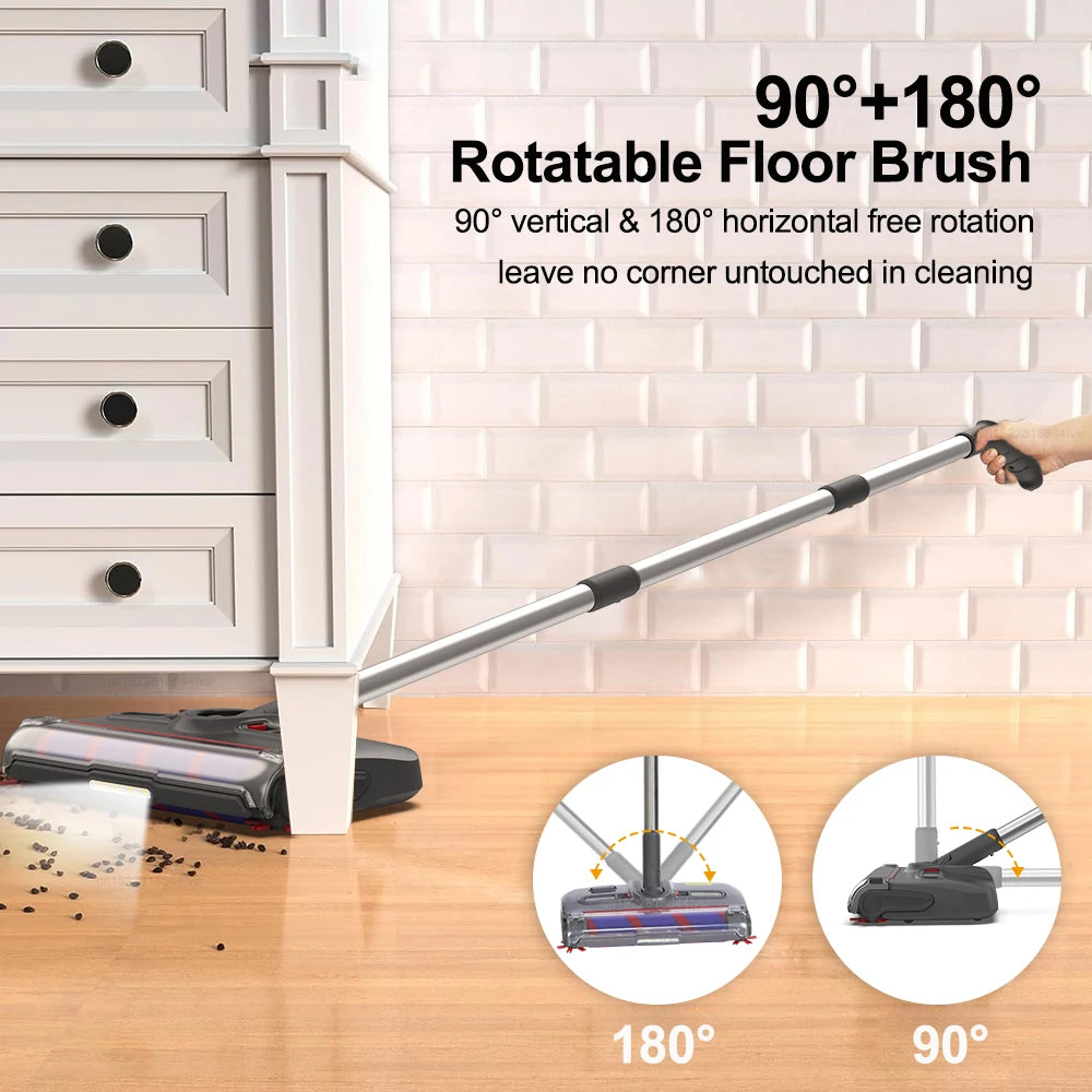 Electric Sweeper Handheld Floor Sweeper Cordless Portable Electric Mop Rechargeable Mopping Cleaning Machine for Floor Carpet