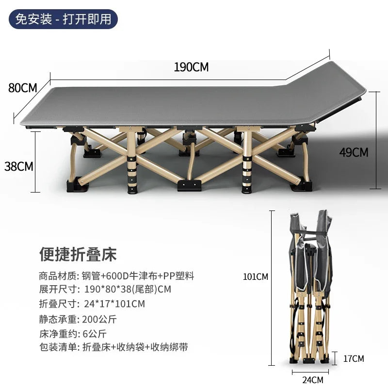 Space Saving Single Bed Frames Lazy People Balcony Siesta Foldable Bed Outdoors Balcony Minimalism Base De Cama Home Furniture