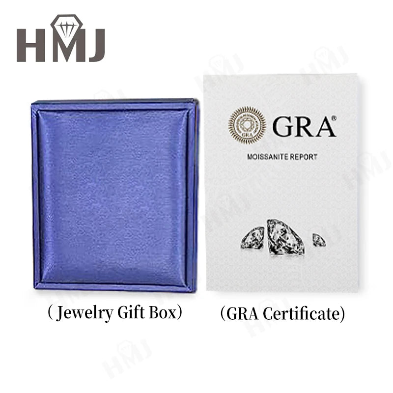 Real Moissanite Diamond 1CT Necklace for Woman Pendant 925 Sterling Silver Necklace for Women Chains Party Bridal Fine Jewelry