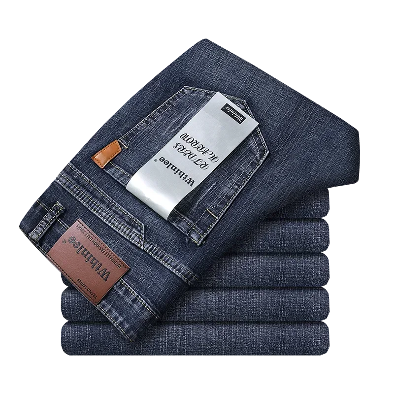 WTHINLEE Fashion Men's Clothing Jeans Straight Stretch Classic Casual Business Denim Trousers Male Brand Size 28-40