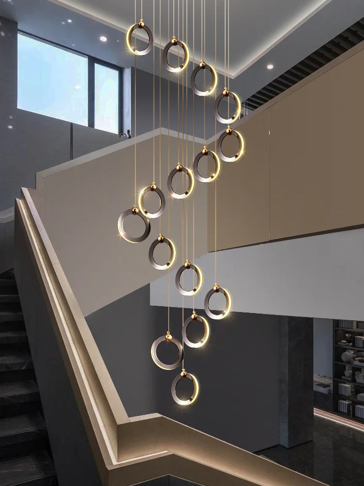 Modern luxury chandelier. Creative design. Suitable for villas, duplexes, hotels, restaurants. Home lighting