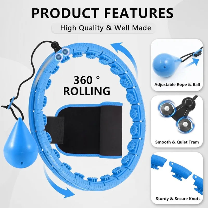 Fitness Hoop Weights to Exercise At Home Sports Entertainment Sport Equipment for Slimming Gym Ring Portable Body