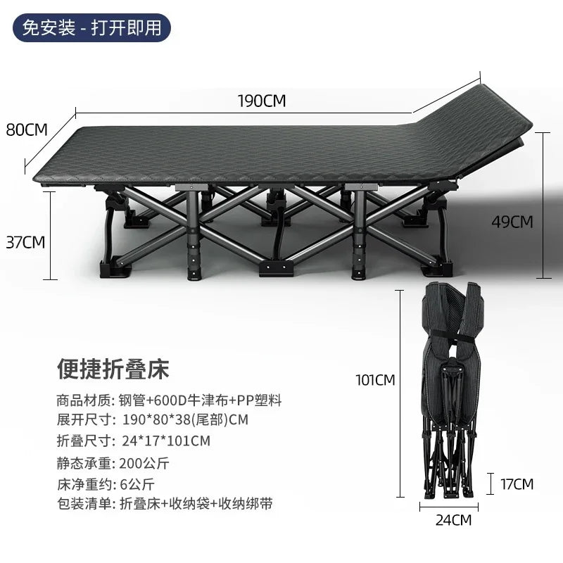 Space Saving Single Bed Frames Lazy People Balcony Siesta Foldable Bed Outdoors Balcony Minimalism Base De Cama Home Furniture