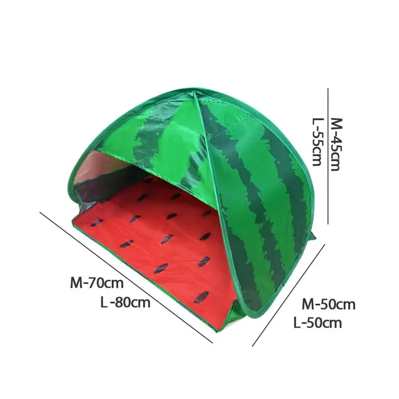 Beach Awning Watermelon Form Tent Camping Tent Waterproof Anti UV Tent Ultralights Pop Up Tent Summer Pet Protection