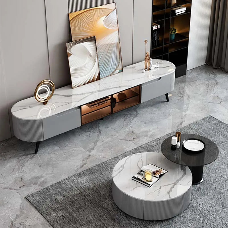 Living Room Coffee Table Modern Designer Storage Luxury Side Table Unique Minimalist Service Mesa Auxiliar Home Furniture