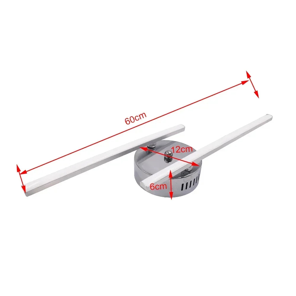 Indoor Home Decor Lighting LED Ceiling Lights 12W 18W 24W 2 3 4 Light Bars Curved Design LED Ceiling Lamp AC85-265V Living Room