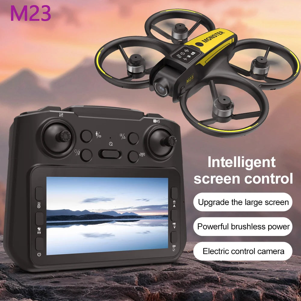New 2025 M23 Drone Professional 4K Dual Lens with Screen Control 360 Degree Stunt Flip One-Button Take-off and Landing New
