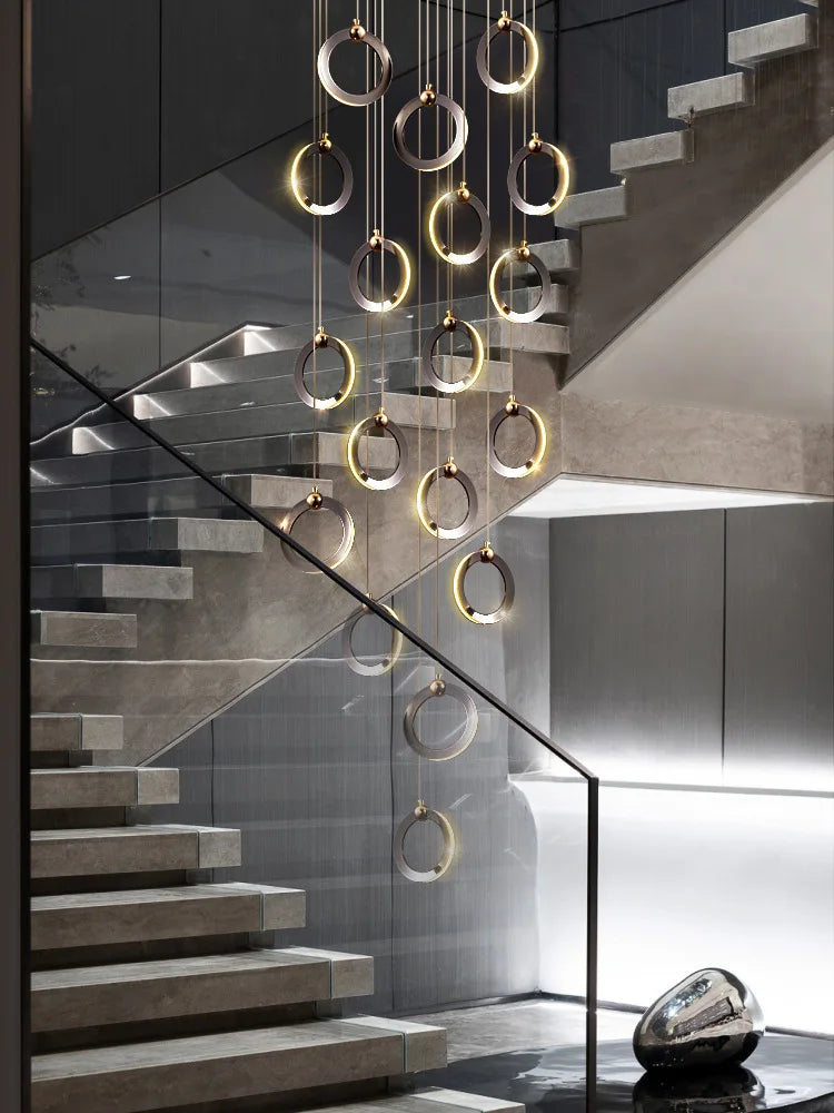 Modern luxury chandelier. Creative design. Suitable for villas, duplexes, hotels, restaurants. Home lighting