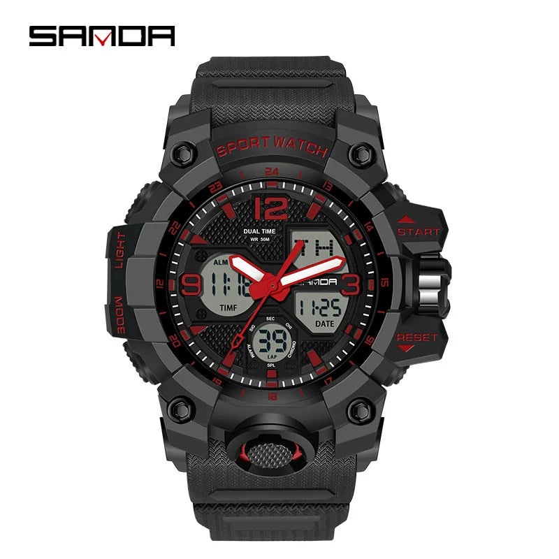 Men's Watches Top Brand Luxury 5ATM Waterproof Sport Military Wristwatch Quartz Watch for Men Clock Relogio Masculino 6024