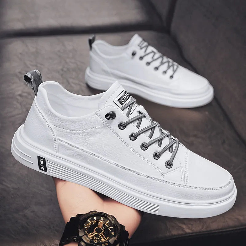 New Shoes for Men Comfortable Flat Men's Casual Shoes Outdoor Wild Men's Sneakers High End Fashion One Pedal Dress Shoes Male