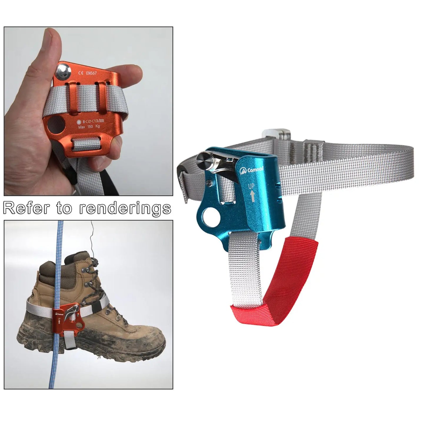 Outdoor Foot Ascender Riser Rock Climbing Gear for Hauling, Hiking,