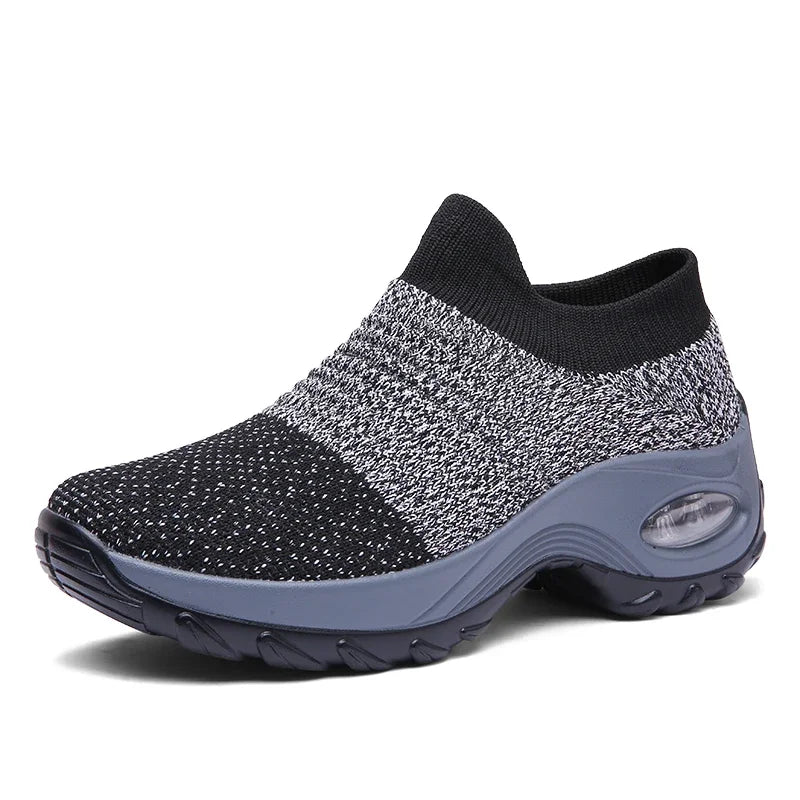 Women's Shoes Are Fashionable Casual Trendy Breathable Mesh Shock Absorbing Thick Soled Comfortable Cushioned Running Shoes