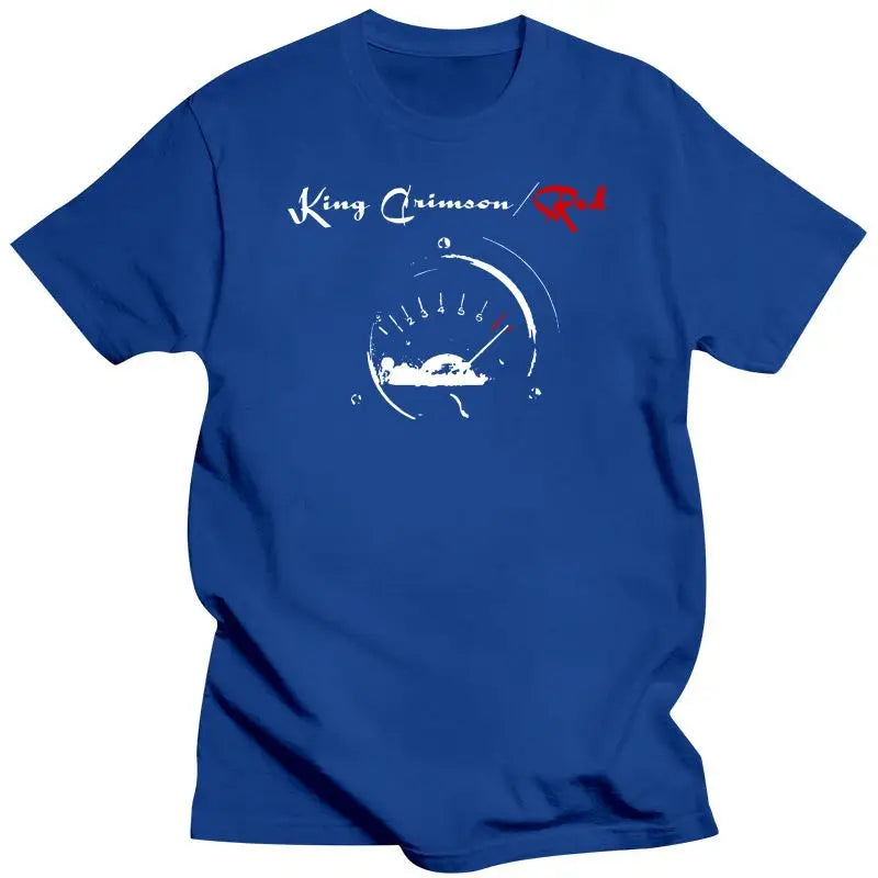 Mens Clothing King Crimson Men Red Speedometer T Shirt Black