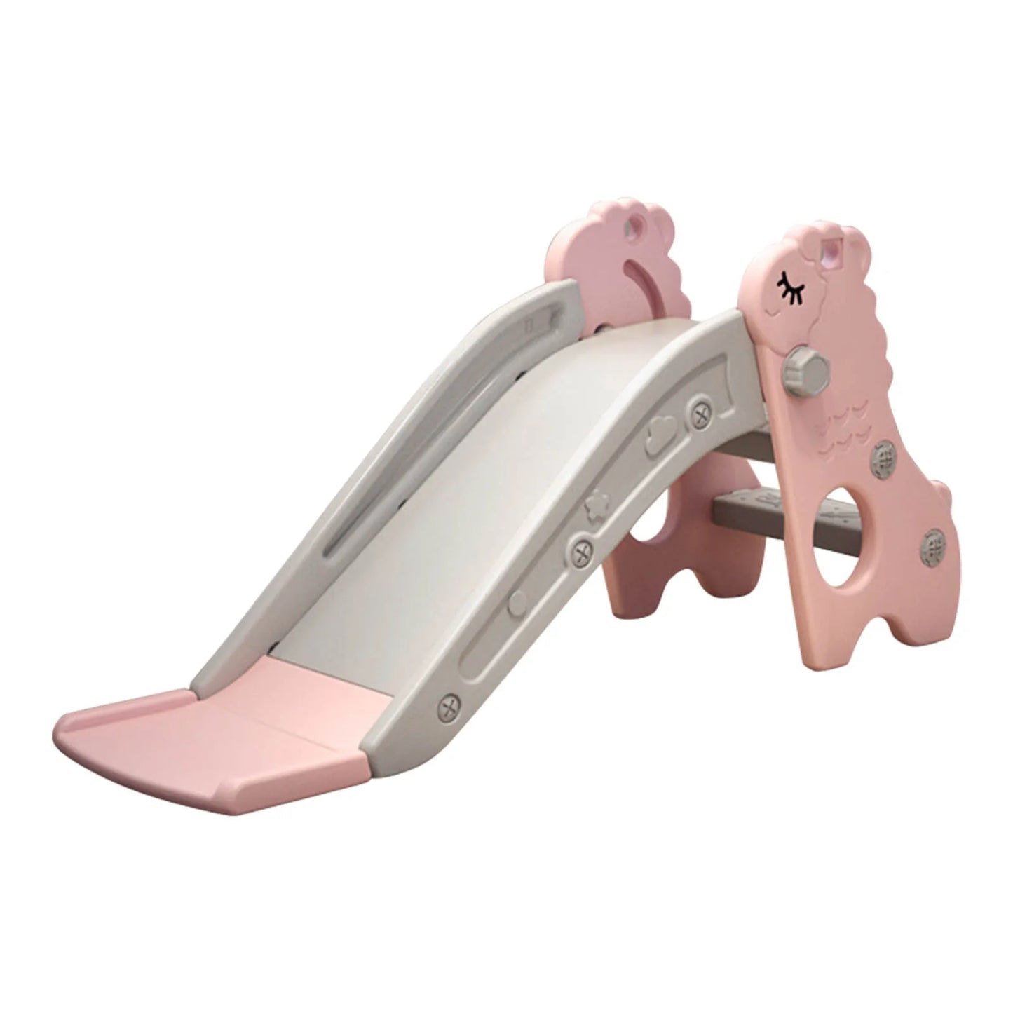 Indoor Slide Kids Indoor Sliding Slide Freestanding Folding 2 Stairs Stable Base Climber Play Slide for Toddlers Kids Slide