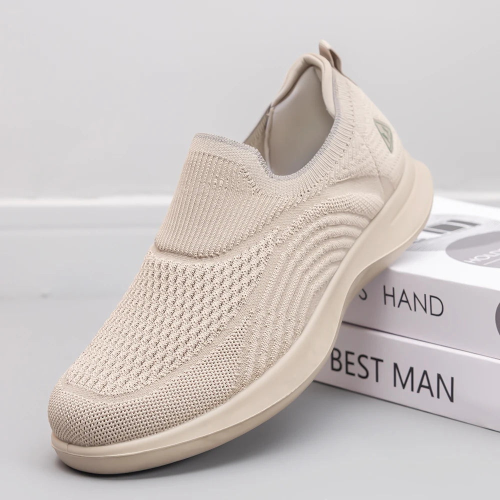 Men's leisure walking shoes 2025 lightweight comfortable breathable anti-slip wear-resistant sole free shipping shoes for