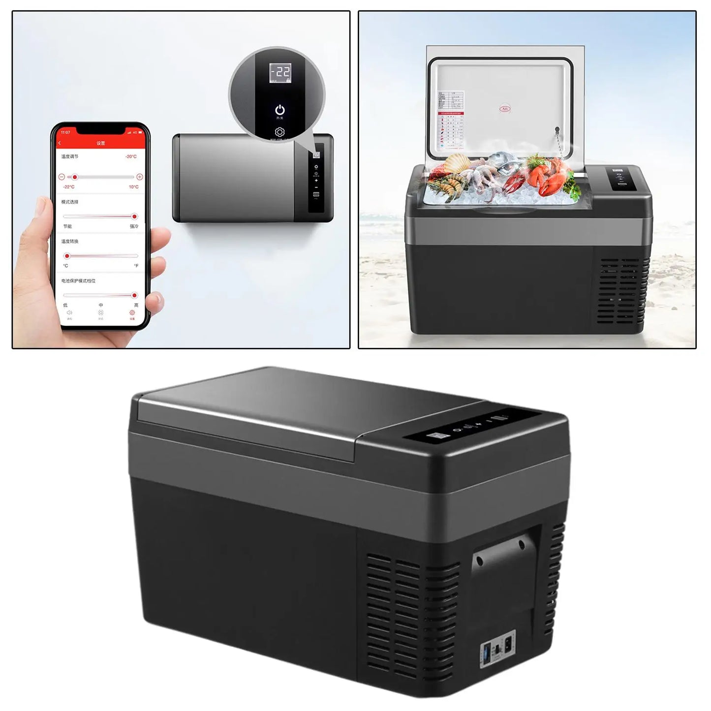 Car Mini Fridge Compact Small Refrigerator for Home Bedroom Office Dorm