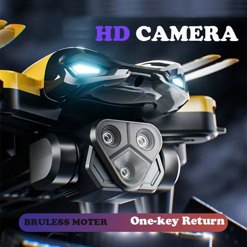 M5 Drone With HD Camera And Light Flying Plane Obstacle Avoidance Optical Flow Positioning Quadcopter R/C Toys
