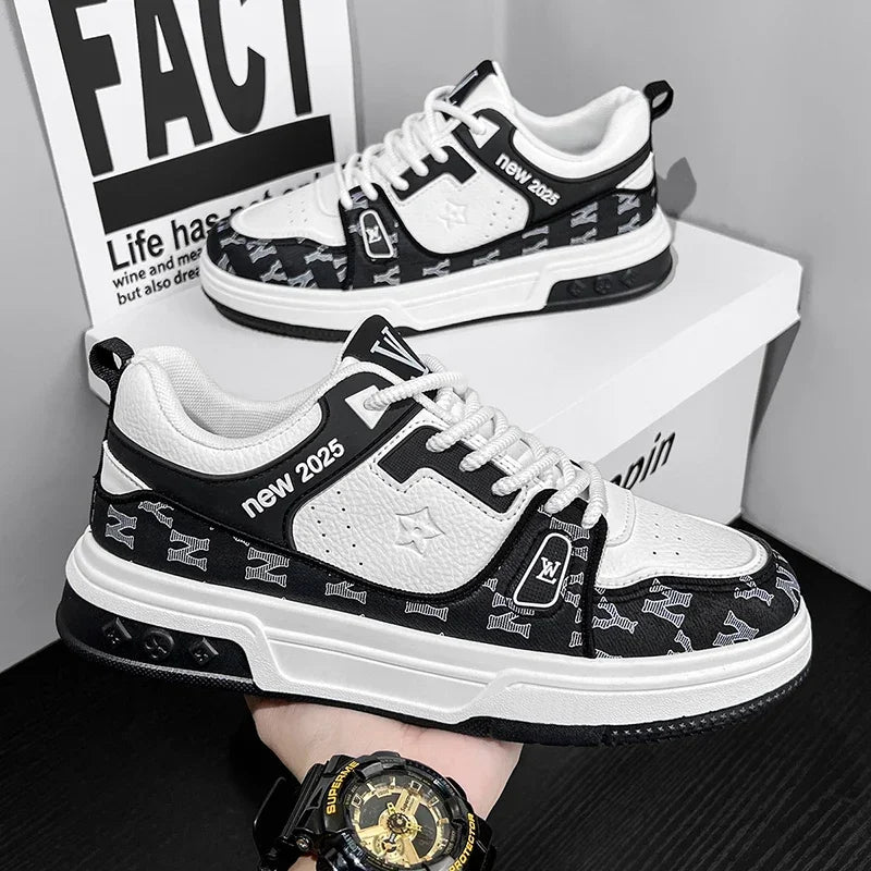 Men's Shoes, Spring 2025 New Printed German Training Board Shoes, Versatile, Niche, High-end, Sports and Leisure Shoes