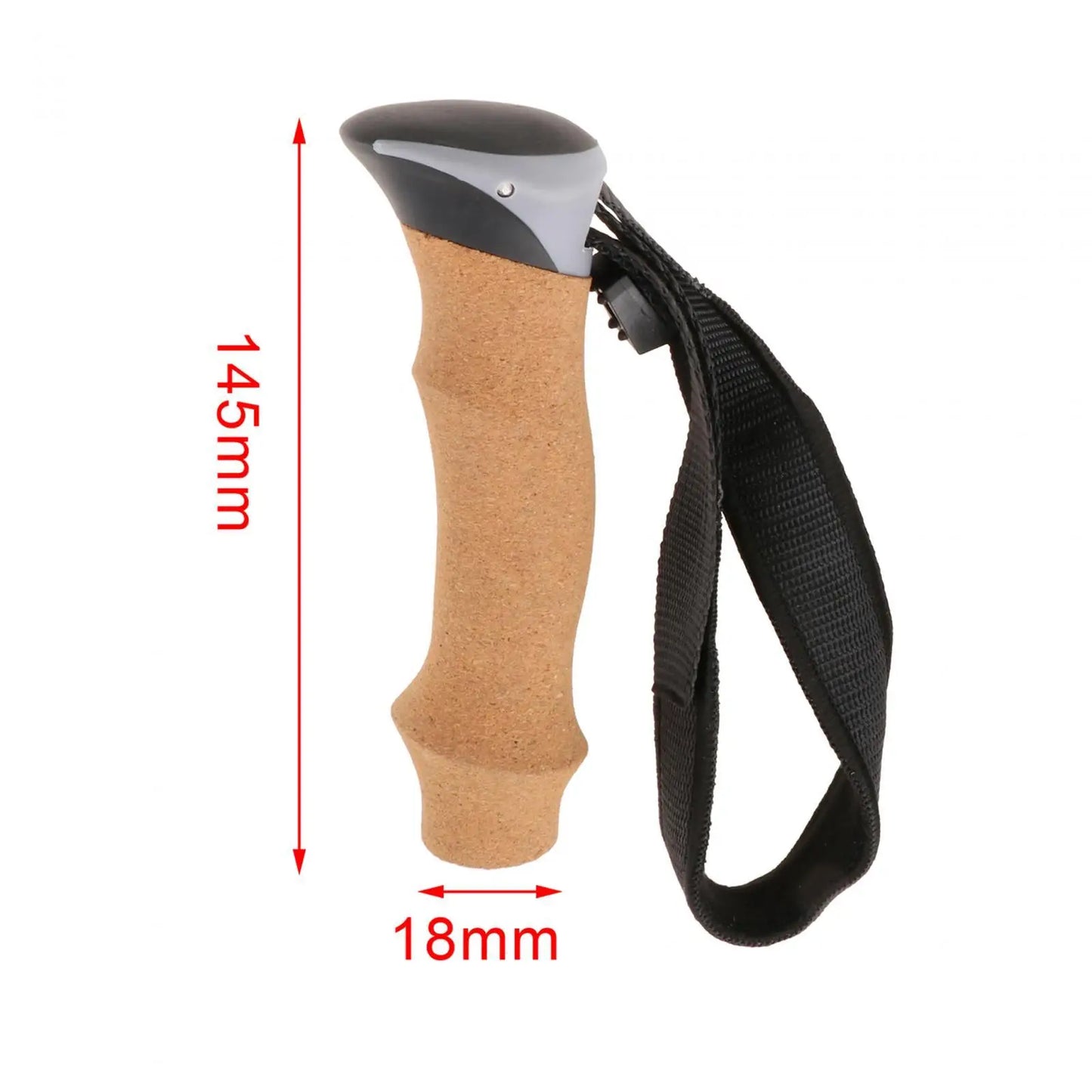 Trekking Rod Handle Canes Grip Replacement Portable for 18mm Poles Anti Slip