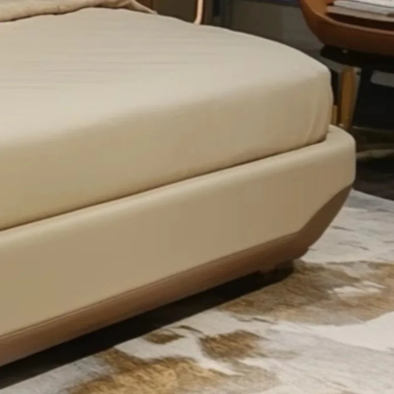 Fashionable King Size Bed Frame Luxury Designr Dream Bedroom Cozy Large Sleeping Area Perfect Restful Nights Home Decoration