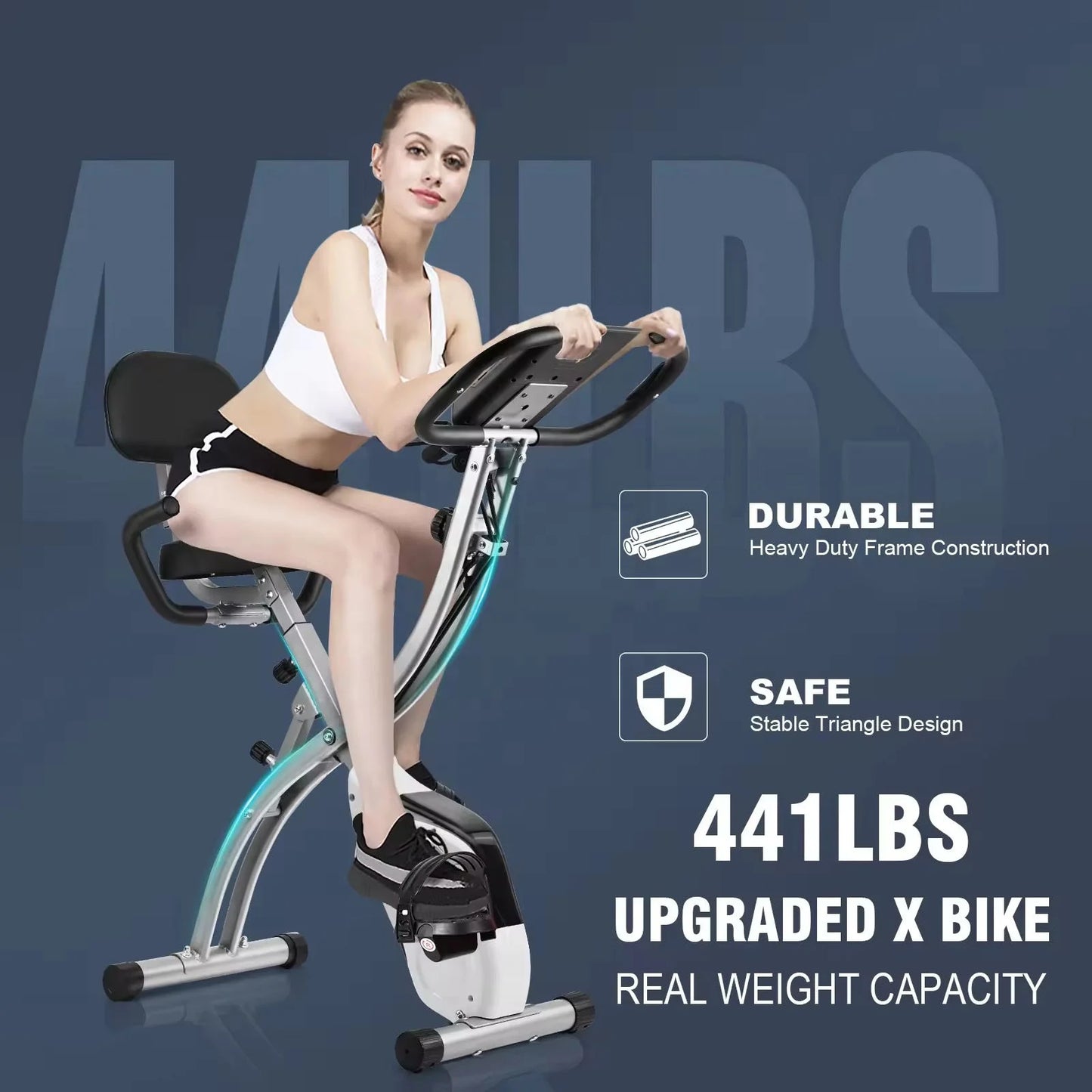 Fitness Exercise Bike 2024 Folding Magnetic Upright Stationary Bike Recumbent Exercise Bike For Adults