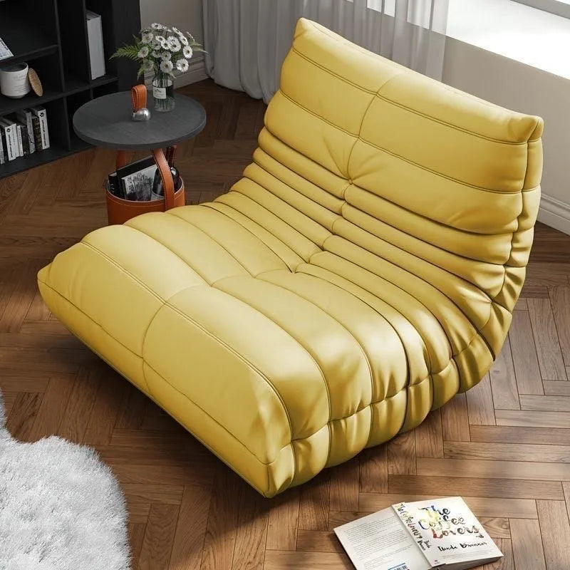 MOMO Caterpillar Lazy Sofa 90cm Width Tatami Mat Single Person Bedroom Balcony Ins Sofa Foam Filling for Lie And Sleep