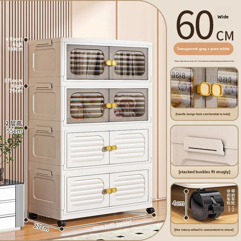 Household living room, toy cabinet, storage rack, storage cabinet, folding storage box, snack cabinet, finishing box.