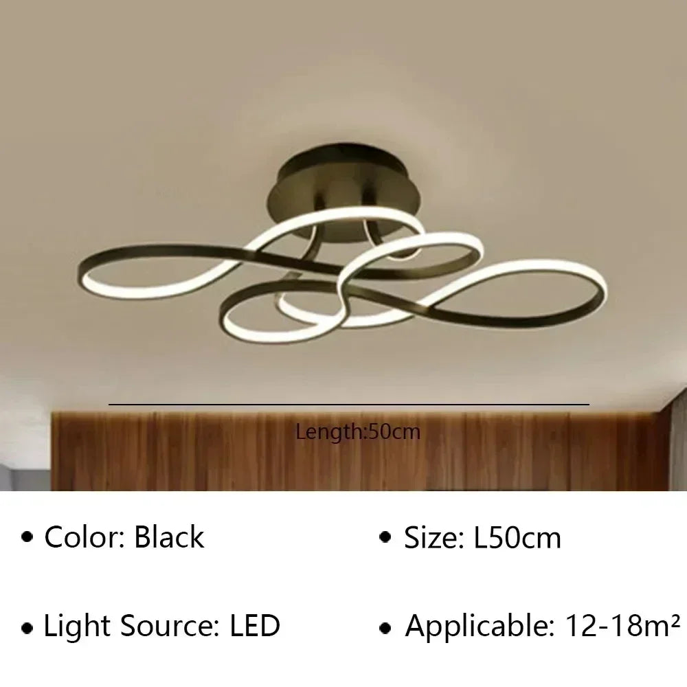 Home Decoration Indoor Lighting Modern Ceiling Lamp LED Chandelier For Living Dining Room Bedroom Aisle Balcony Fixture Luster