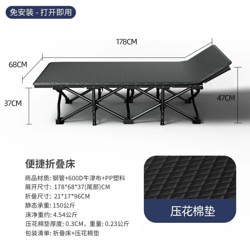Space Saving Single Bed Frames Lazy People Balcony Siesta Foldable Bed Outdoors Balcony Minimalism Base De Cama Home Furniture