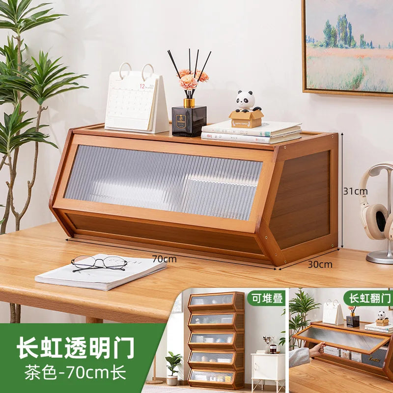 Multi functional stackable storage cabinet with lid, miscellaneous storage box, household storage box, bedside cabinet
