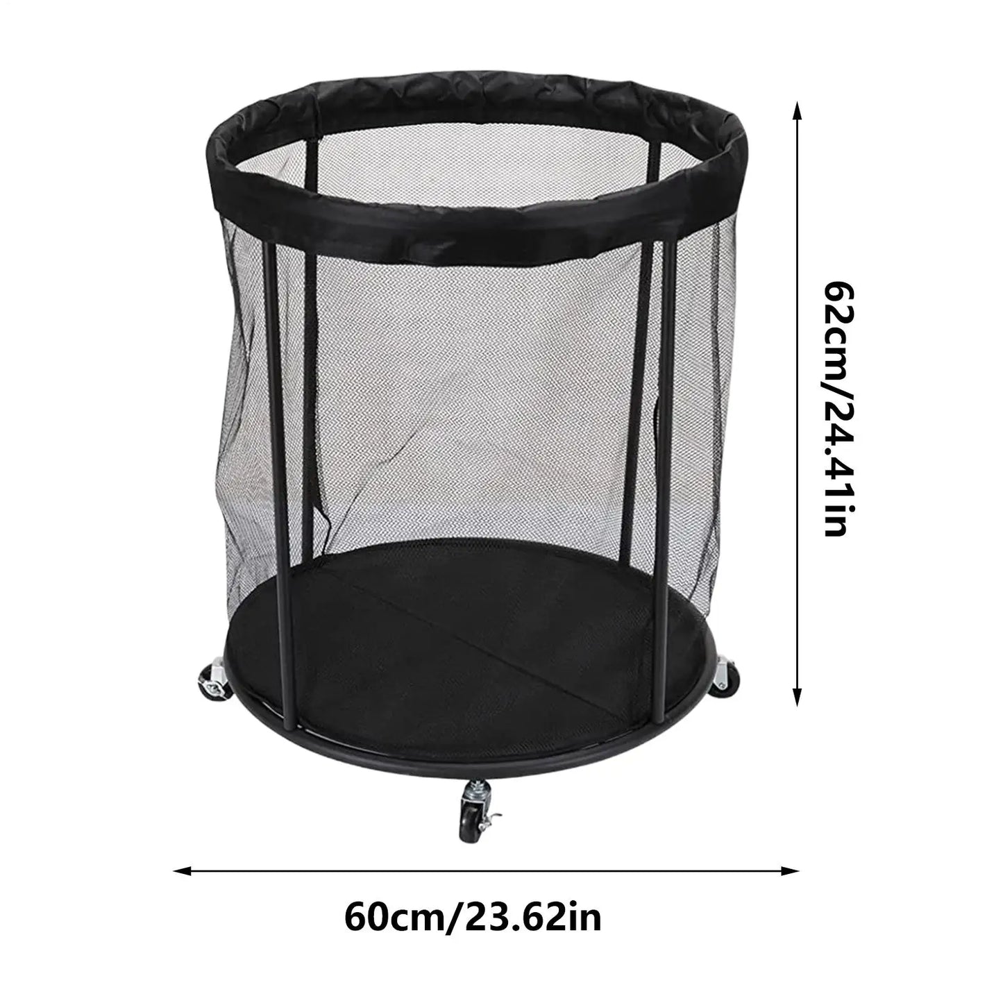 Outdoor Ball Storage Sports Ball Storage Portable Organizer Box Large Capacity Basket Net for Outside Garage Sports Pool