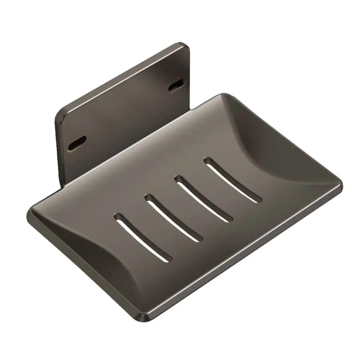Bathroom Aluminum Alloy Soap Dish Free-Punching Wall Mounted Soap Sponge Holder Organizer Accessories Kitchen Soap Holder