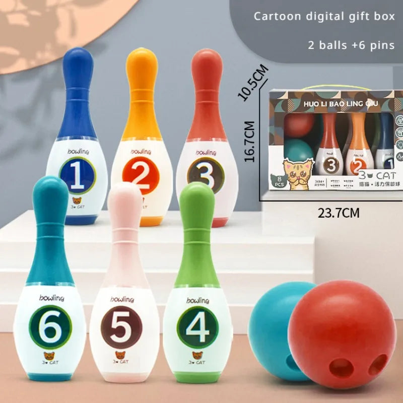 Children's Bowling Stall Toy Indoor Sports Ball Set Outdoor Boy Girl Toy Parent-Child Interactive Games Birthday Gift