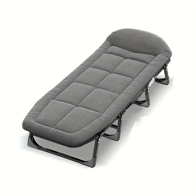 Portable Folding Bed, Aluminum Frame, Outdoor Leisure, Camping & Hiking Furniture, Adult Size, Steel Support, Easy Storage