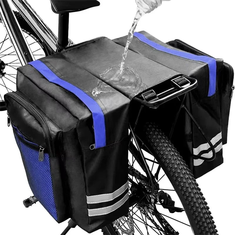 Bicycle transport bag rear luggage rack double-sided, rear seats are high and convenient in capacity, luggage bicycle bag