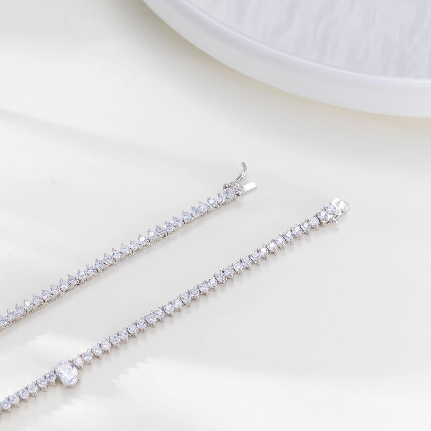 Fashionable Necklace for Woman Wedding Jewlery with 18k White Gold Necklace Delicate Birthday Gift for Women Girl