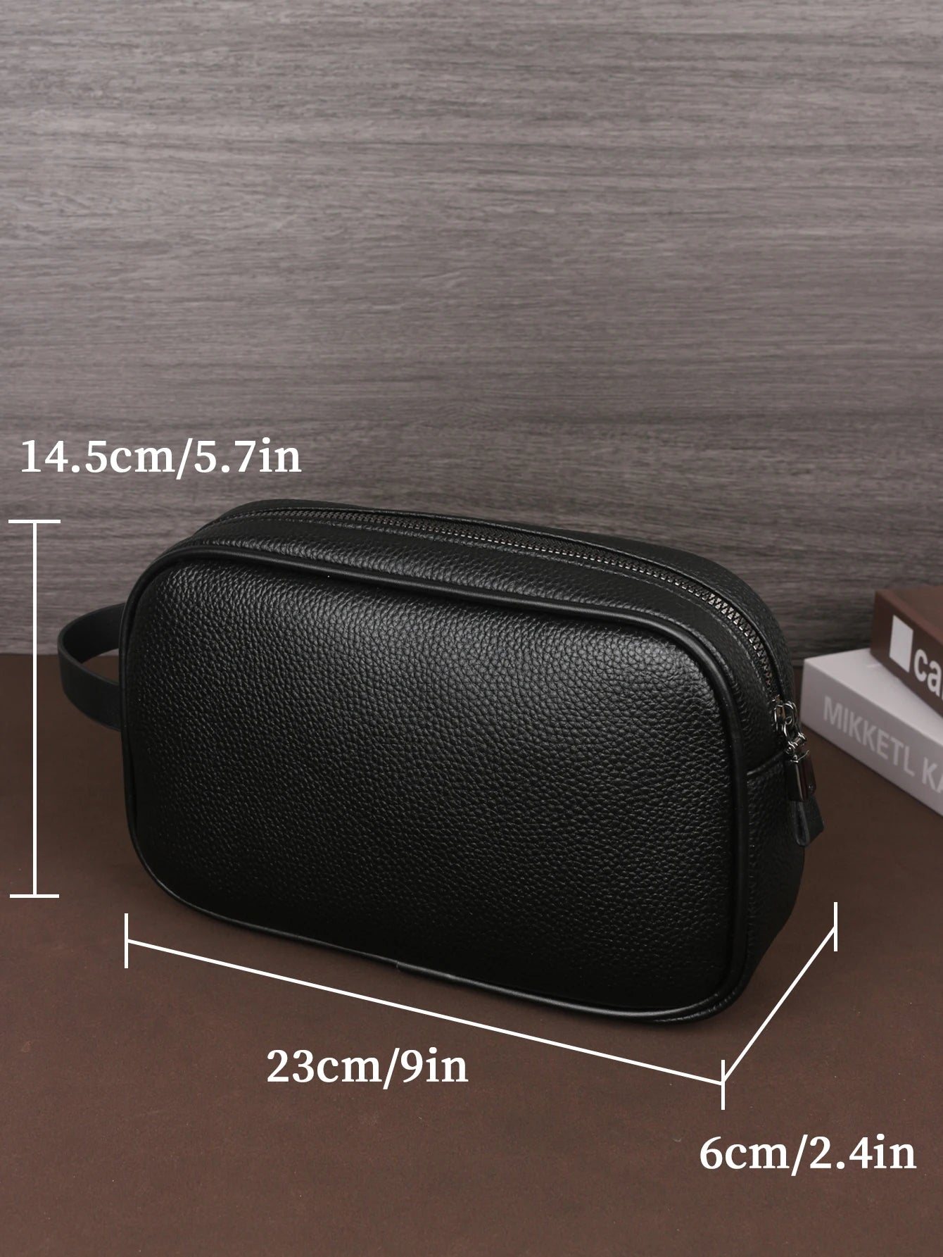 Men's Business Clutch Bag Travel Essentials Outdoor Toiletry PU Portable Handheld Cosmetic Bag Large Capacity Elegant Design