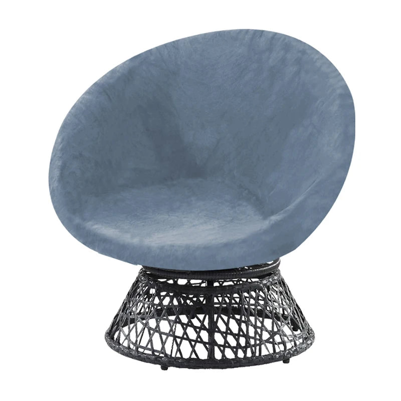 Round Saucer Chair Cover Elastic Velvet Chair Cover Moon Sauce Chair Protector Covers Seat Slipcovers Camping Chair Covers