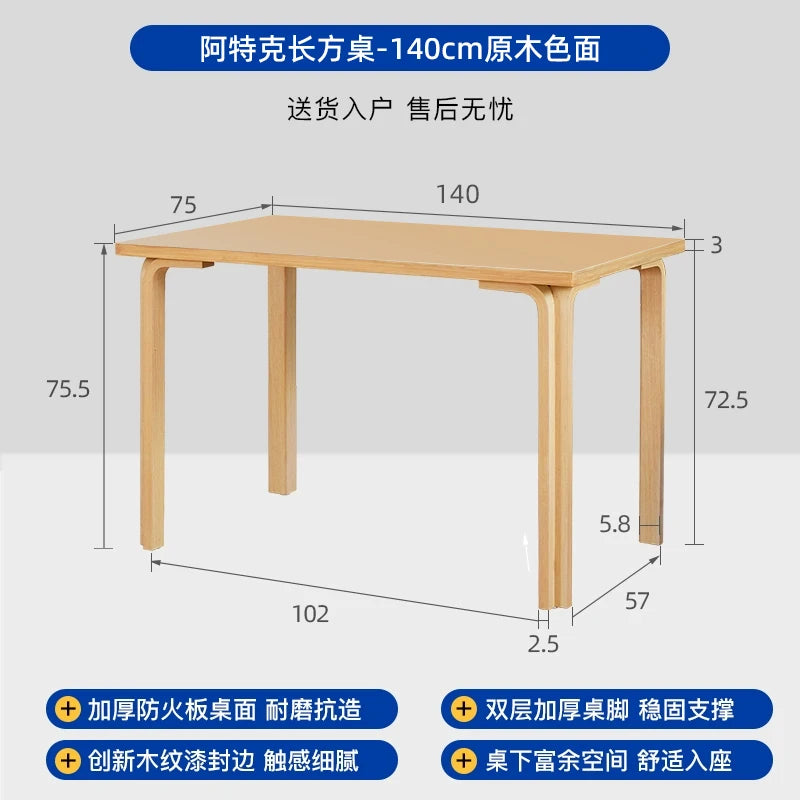 Modern Square Dining Table Minimalist Style Nordic Computer Dining Table Waterproof Relaxing Tavolo Pranzo Home Furniture