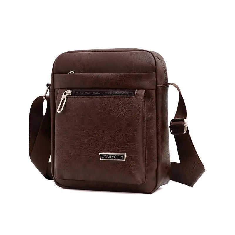 Men's Single Shoulder Bags Vintage Fashion Casual PU Business Large Capacity Handbag Practical And Durable Male's Crossbody Bag