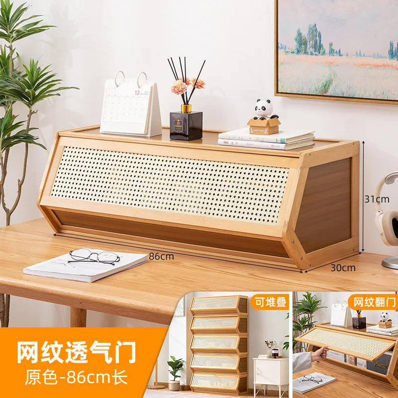 Multi functional stackable storage cabinet with lid, miscellaneous storage box, household storage box, bedside cabinet