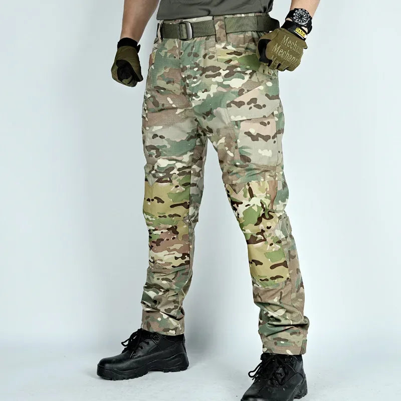 Tactical Uniform Suits Wear Resistant T-Shirt Hood Workwear Pants Men Clothing Combat Shirts Airsoft Paintball Hunting Clothes