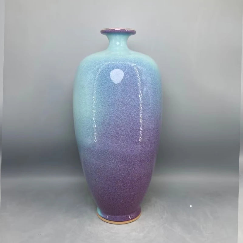 ceramic vase home decor Jun China appreciation bottle handicraft decoration interior general bottle floreros vases High 35 cm