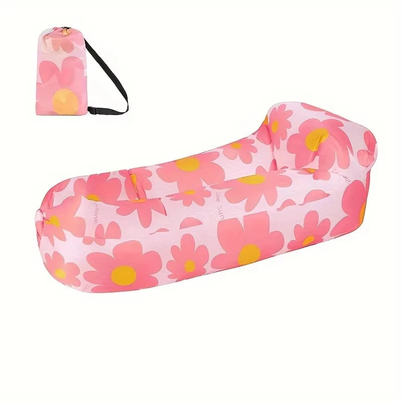 Outdoor Lazy Inflatable Sofa Portable Folding Inflatable Sofa Camping Inflatable Mattress Suitable For Travel Picnic Music Festi