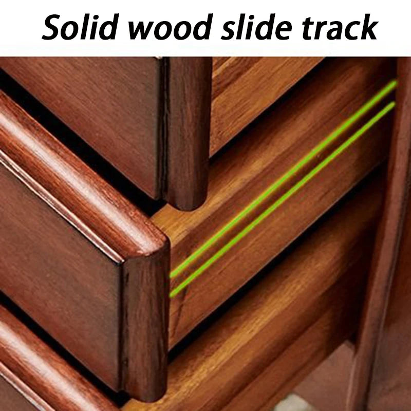 Solid Wood Storage Jewelry Cabinet Mirror Organizer Living Room Drawers Jewelry Cabinet Bucket Retro Luxury Bedroom Furniture