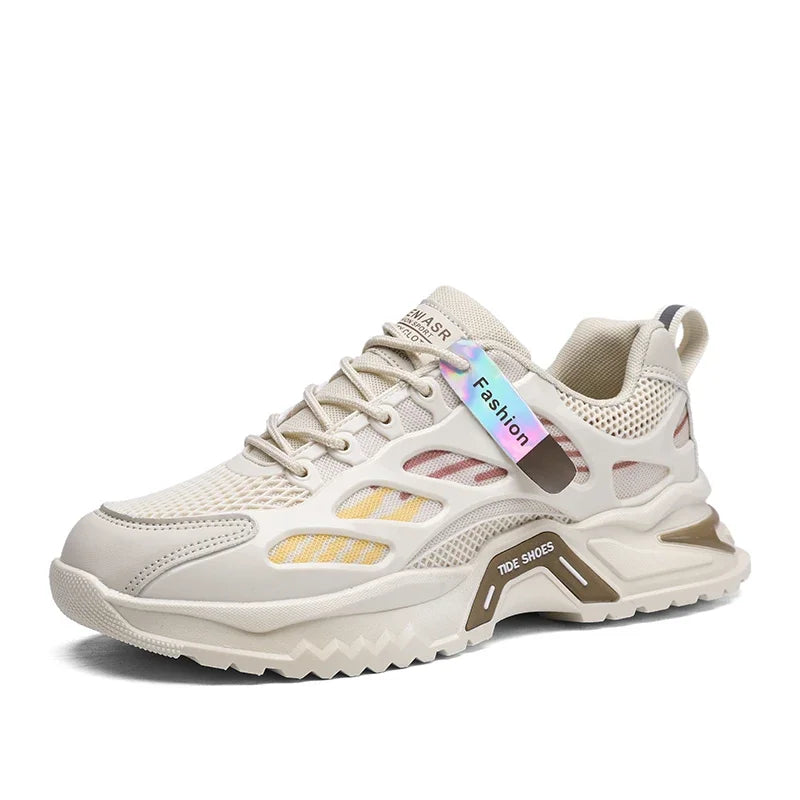Men's Shoes Summer Low-top Leisure Comfortable Breathable Light Outdoor Jogging Walking Tennis Shoes Tenis Masculino