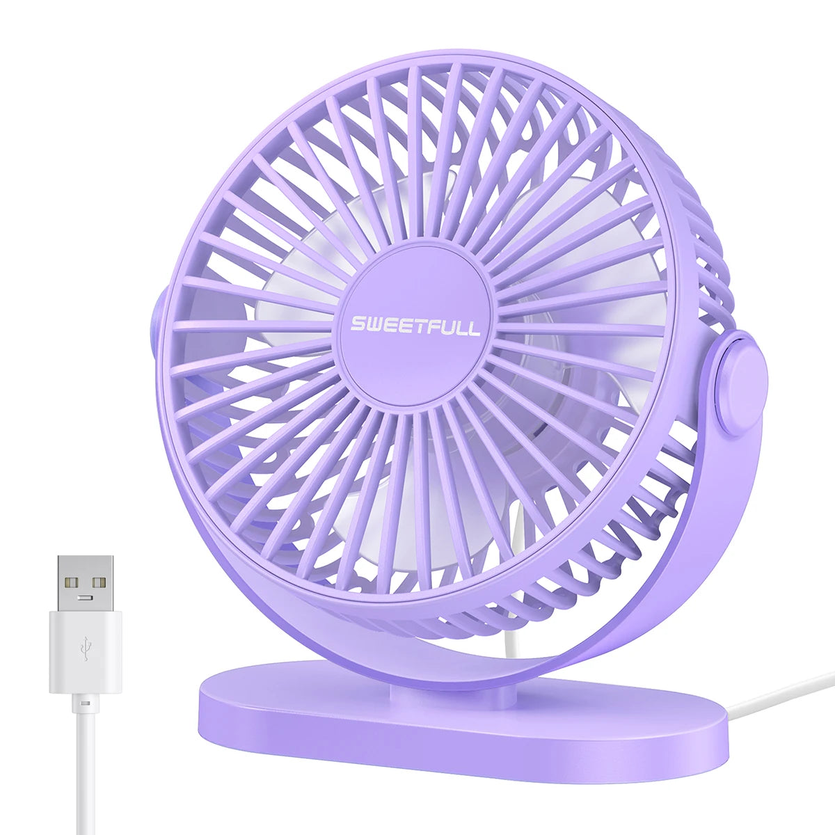 Electric Fan Portable Cooling Laptops Silent USB Fan Three Speed Adjustment for Home Office Desktop Outdoor Camping Mini Fan